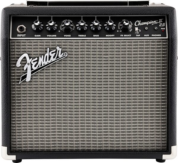 Fender Champion II 25 Guitar Combo Amplifier (1x8", 25 Watts), New, Action Position Back