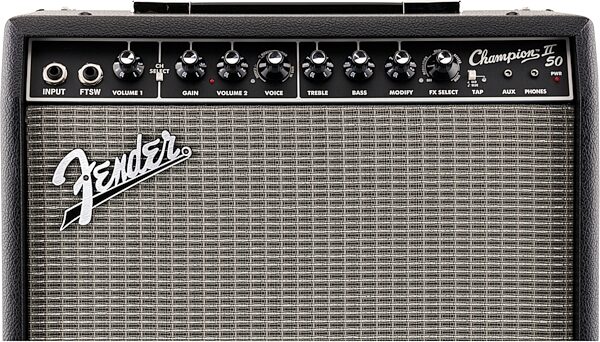 Fender Champion II 50 Guitar Combo Amplifier (1x12", 50 Watts), New, Action Position Back