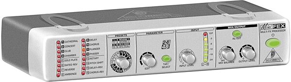 Behringer FEX800 MINIFEX Ultra Compact 24-Bit Stereo Multi-Effects Processor, Left