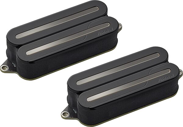Fishman Fluence Modern Open-Core HB-7 Humbucker 7-String Electric Guitar Pickup Set, Black with Black Nickel Blades, Action Position Back