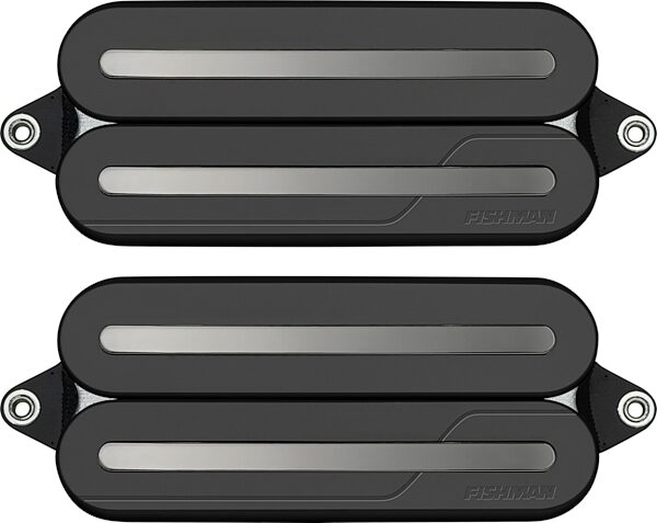 Fishman Fluence Modern Open-Core HB-7 Humbucker 7-String Electric Guitar Pickup Set, Black with Black Nickel Blades, Action Position Back