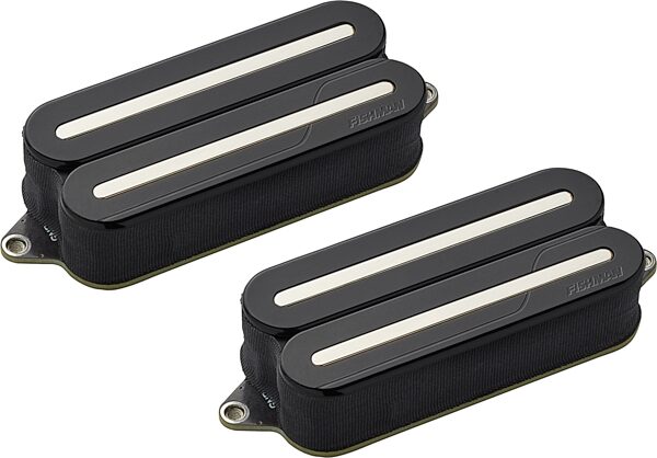 Fishman Fluence Modern Open-Core HB-7 Humbucker 7-String Electric Guitar Pickup Set, Black with Nickel Blades, Action Position Back