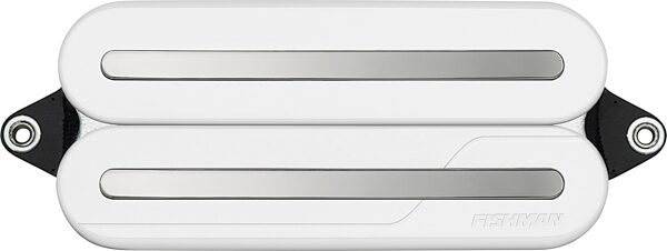 Fishman Fluence Modern Open-Core HB-7 Alnico Humbucker 7-String Electric Guitar Pickup, White with Black Nickel Blades, Action Position Back
