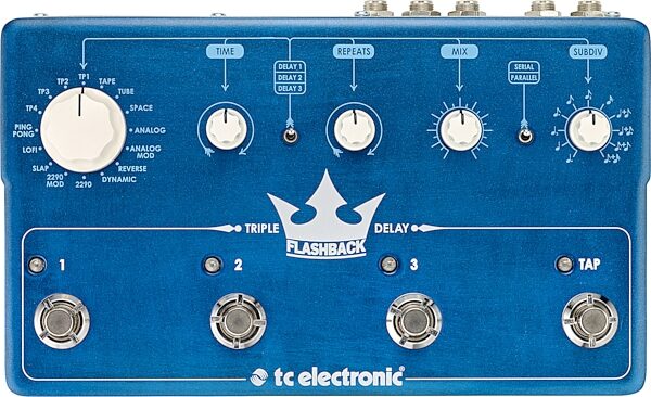 TC Electronic Flashback Triple Delay Pedal, Action Position Back