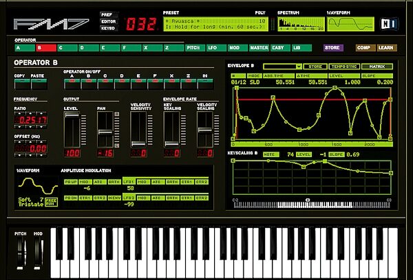 Native Instruments FM7 Software Synth (Macintosh and Windows), Main