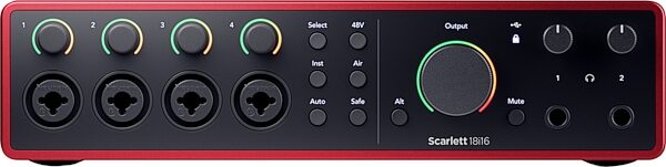 Focusrite Scarlett 18i16 Gen 4 USB Audio Interface, New, Action Position Back