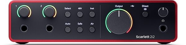 Focusrite Scarlett 2i2 Studio Gen 4 Audio Interface Recording Pack, New, Action Position Back