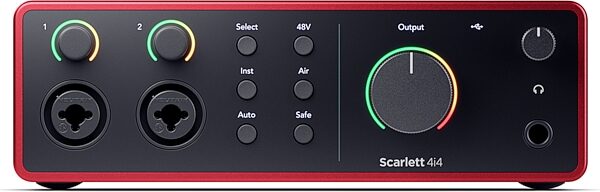 Focusrite Scarlett 4i4 Gen 4 USB Audio Interface, New, Front