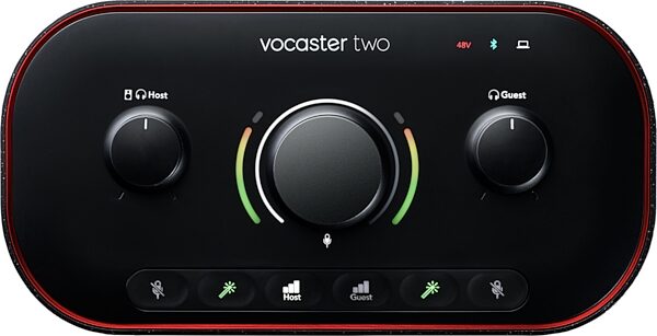 Focusrite Vocaster Two Podcasting USB Audio Interface, New, Action Position Back