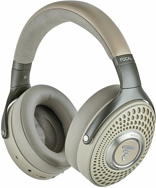 Focal Bathys Wireless Noise-Cancelling Headphones, Dune, Action Position Back
