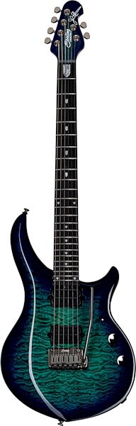 Sterling by Music Man Majesty X DiMarzio QM Electric Guitar (with Gig Bag), Action Position Back