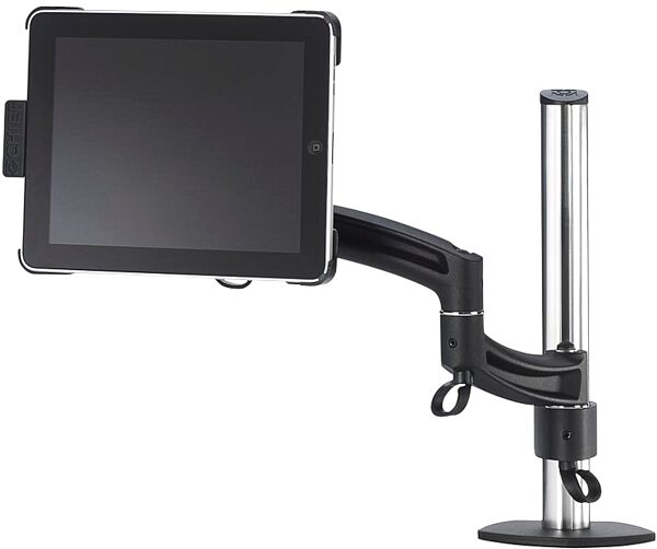 Chief Kontour K2C100 Single Monitor Column Clamp Mount, Black in Use with an iPad