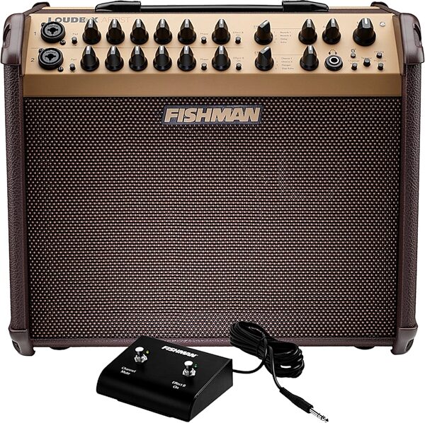 Fishman Loudbox Artist Acoustic Guitar Combo Amplifier with Bluetooth (120 Watts), With Free Footswitch, pack