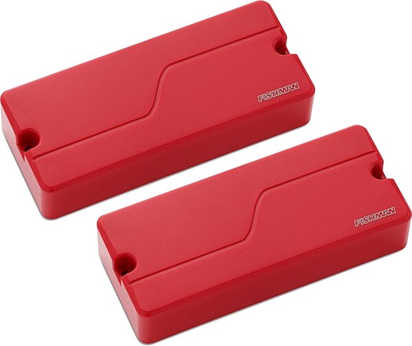 Fishman Fluence Modern HB-7 3-Voice Humbucker 7-String Electric Guitar Pickup Set, Red Plastic, Action Position Back