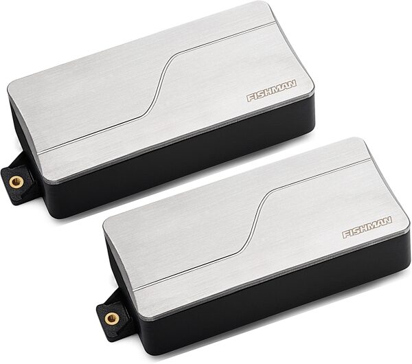 Fishman Fluence Modern HB-7 3-Voice Humbucker 7-String Electric Guitar Pickup Set, Brushed Stainless, Action Position Back