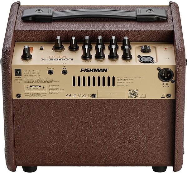 Fishman Loudbox Micro Acoustic Guitar Combo Amplifier (40 Watts, 1x5.25"), New, Action Position Back