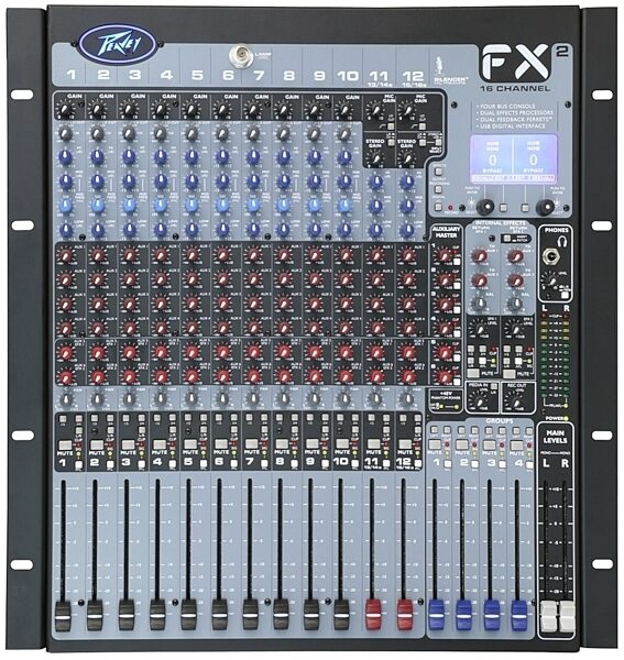 Peavey FX2 16 Mixer, Main