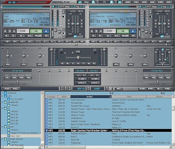 PCDJ FX Pro DJ Software (Windows), Screen Shot