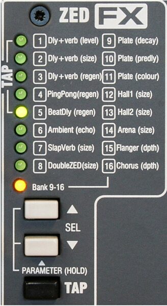 Allen and Heath ZED-12FX 12-Channel Mixer with USB Interface, New, FX