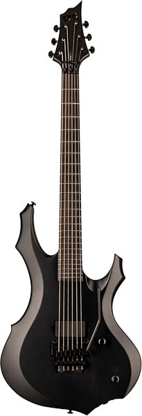 ESP LTD F Black Metal Electric Guitar, Action Position Back