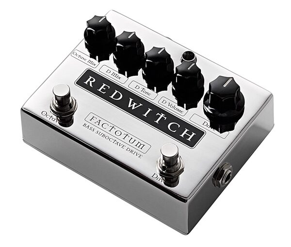 Red Witch Factotum Analog Bass Suboctave Overdrive Pedal, Angle