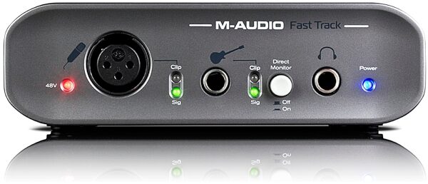 M-Audio Fast Track MKII USB 2.0 Audio Interface, Front