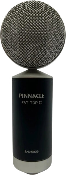 Pinnacle Microphones Fat Top II Ribbon Microphone, Black, Action Position Back