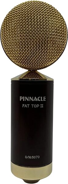 Pinnacle Microphones Fat Top II Ribbon Microphone - Deluxe Package with Shock Mount and Case, Brown, Action Position Back