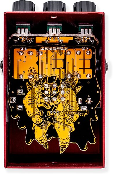 Beetronics Fatbee Overdrive Pedal, Action Position Back