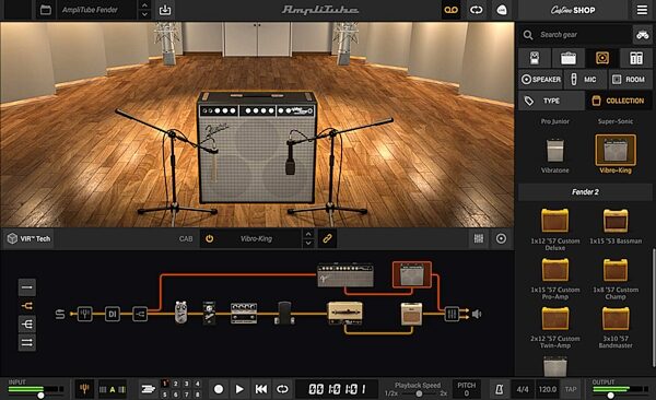 IK Multimedia AmpliTube Fender Collection Software, Digital Download, Action Position Back