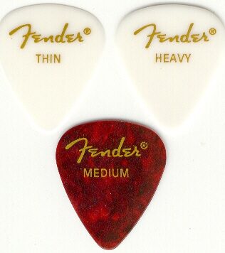Fender 351 Classic Celluloid Pick (Thin, 12 Pack), Main