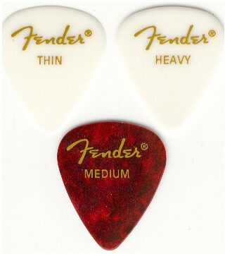 Fender 351 Classic Celluloid Pick (Heavy, 12 Pack), Confetti, 12-Pack, Main