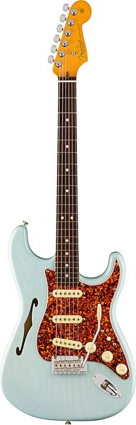 Fender Limited Edition American Professional II Stratocaster Electric Guitar (with Case), Transparent Daphne, Action Position Back