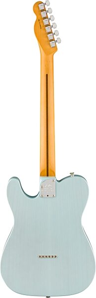 Fender Limited Edition American Pro II Telecaster Thinline Electric Guitar (with Case), Transparent Daphne, Action Position Back