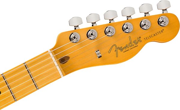 Fender Limited Edition American Pro II Telecaster Thinline Electric Guitar (with Case), Transparent Daphne, Action Position Back