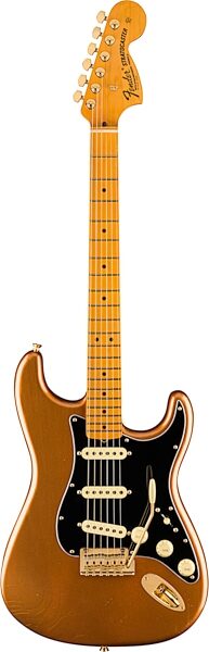 Fender Bruno Mars Stratocaster Electric Guitar, with Maple Fingerboard (with Case), Mars Mocha Gold, Action Position Back