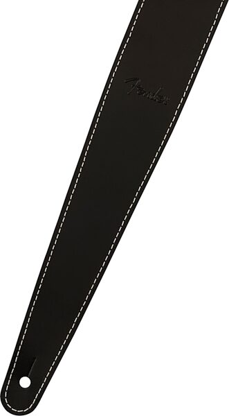 Fender Essentials Leather Strap, Black, Action Position Back