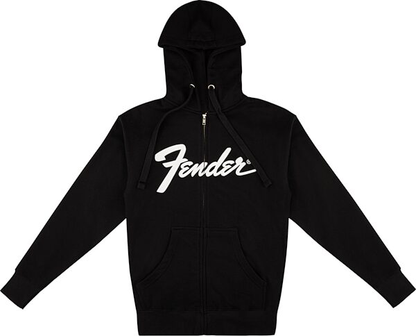 Fender Transition Logo Hoodie, Black, XL, Action Position Back