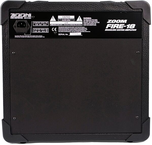 Zoom Fire-18 Guitar Combo Amplifier (18 Watts, 1x8 in.), Rear