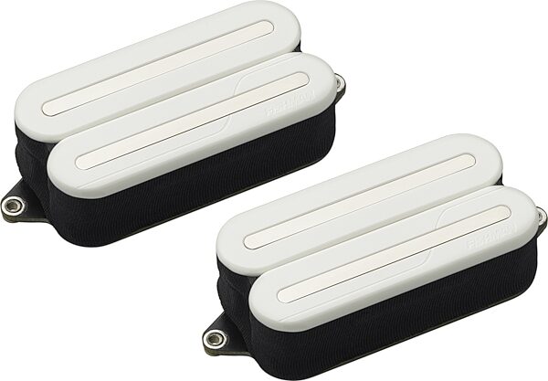 Fishman Fluence Open-Core Modern Humbucker Electric Guitar Pickup Set, White with Nickel Blades, Action Position Back