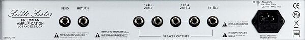 Friedman Little Sister Guitar Combo Amplifier (20 Watts, 1x12"), New, Detail Control Panel