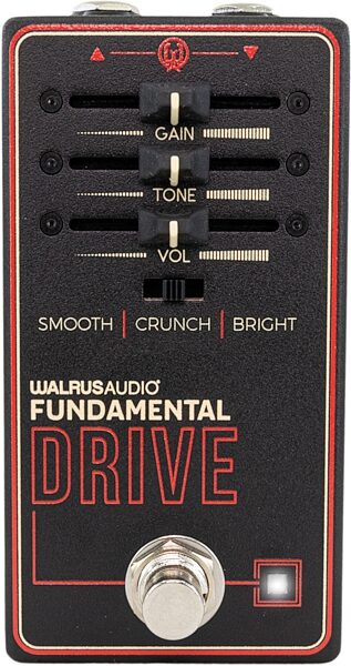 Walrus Audio Fundamental Series Drive Overdrive Pedal, New, Action Position Back