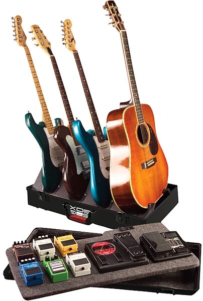 Gator G-GIG-BOX-TSA Pedalboard and 4-Guitar Stand Case, Main