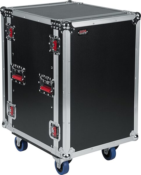 Gator G-TOUR Rack Case with Casters, 16 Space, G-TOUR 16U CAST, Closed Angle