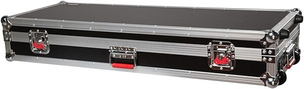 Gator G-TOUR V2 ATA Wood Keyboard Flight Cases with Wheels, GTOUR61V2 - Front