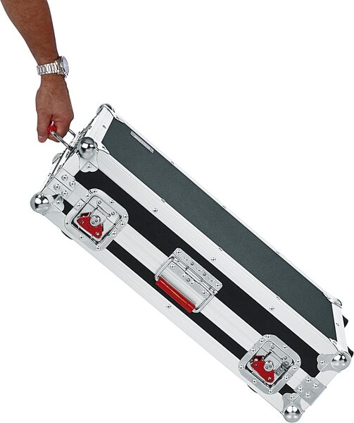 Gator G-TOUR Pedalboard with Wheels, Large, Action Position Back