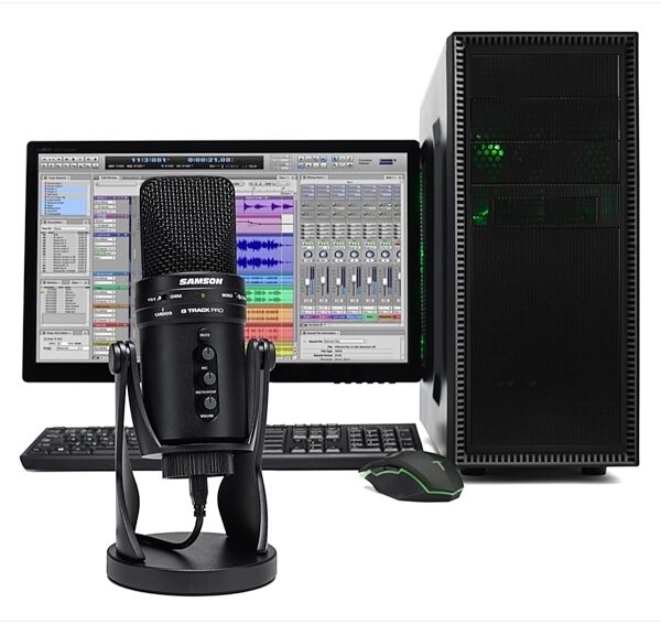 Samson G-Track Pro Studio USB Condenser Microphone, Black, Alt6