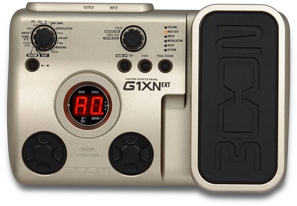 Zoom G1XN Guitar Multi-Effects Pedal, Top