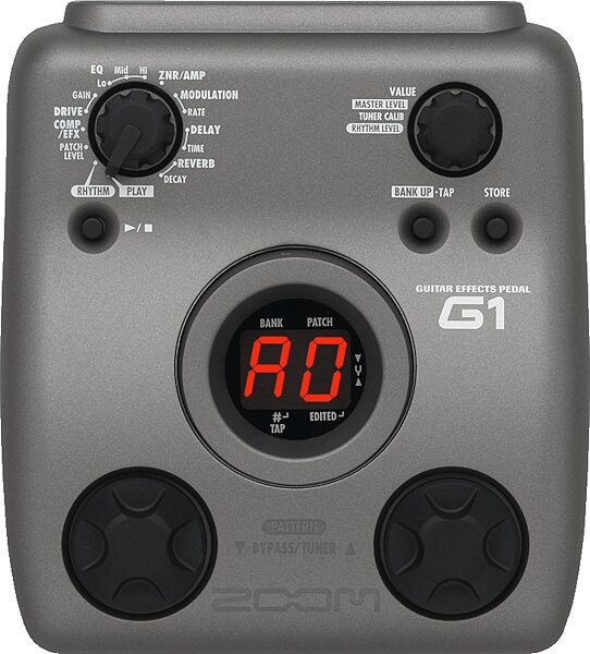 Zoom G1 Guitar Multi-Effects Pedal, Top