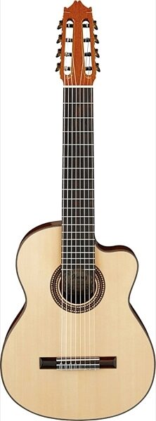 Ibanez G208C Classical Guitar, 8-String (with Case), Natural